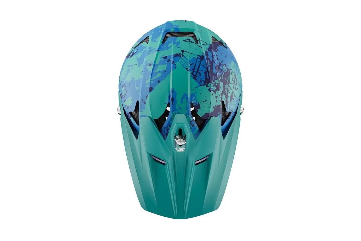 LAZER Phoenix+ – integrálna MTB prilba zelená/modrá, S (54–56 cm)